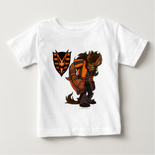 Camiseta Para Bebê Capitão assombrado 1 da equipe das madeiras