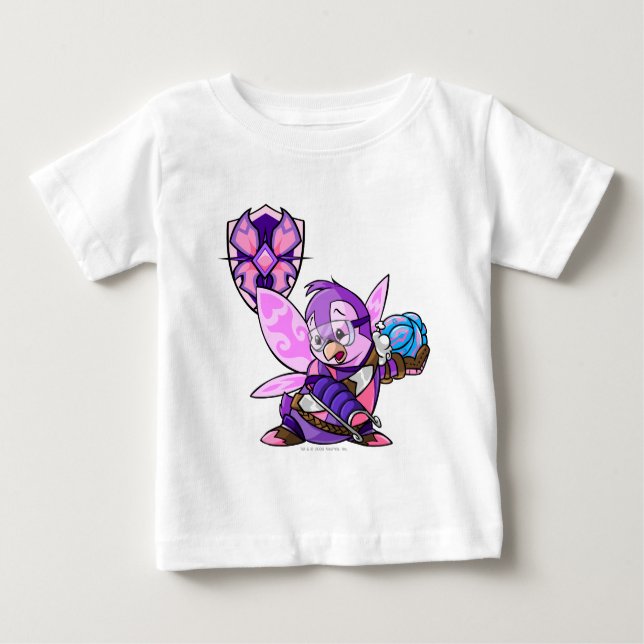 Camiseta Para Bebê Capitão da Equipe Faerieland 1 (Frente)