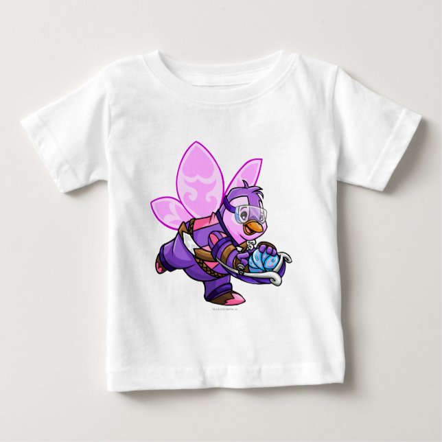 Camiseta Para Bebê Capitão da Equipe Faerieland 2 (Frente)