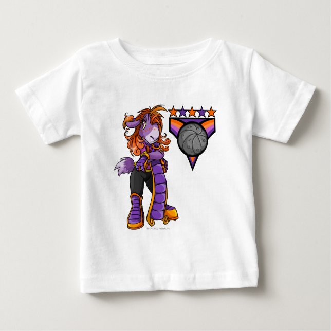 Camiseta Para Bebê Capitão da Equipe Kreludor 1 (Frente)