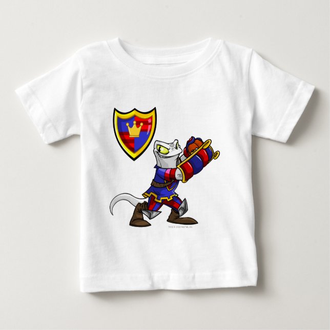 Camiseta Para Bebê Capitão da Equipe Meridell 1 (Frente)