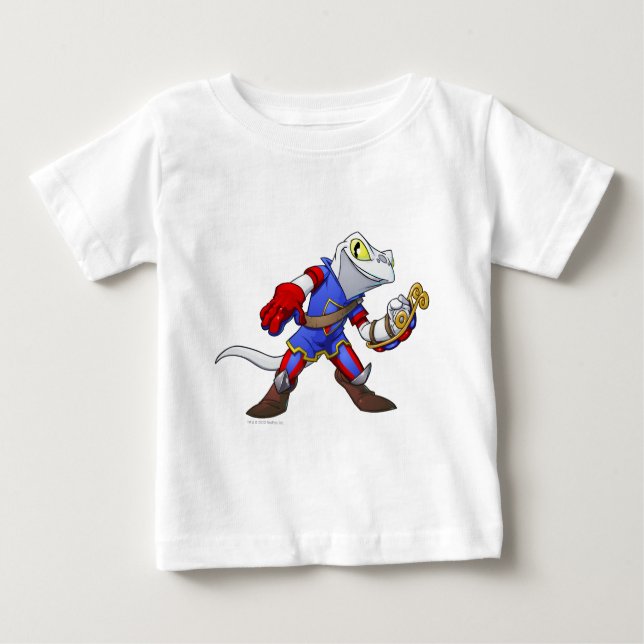Camiseta Para Bebê Capitão da Equipe Meridell 2 (Frente)