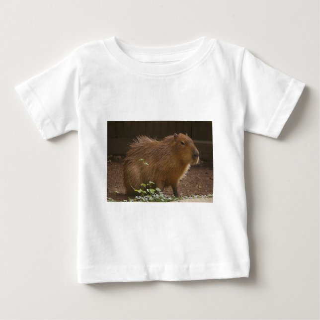 Camiseta Para Bebê Capivara (Frente)
