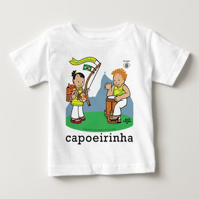 Camiseta Para Bebê Capoeirinhas! (Frente)