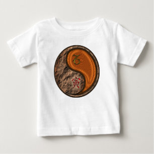 Camiseta Para Bebê Capricórnio & Tigre de Madeira
