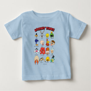 Camiseta Para Bebê Capturas de cabeça do LOONEY TUNES™