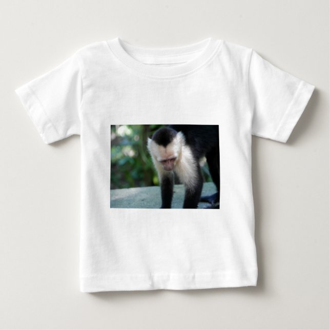 Camiseta Para Bebê Capuchin Monkey.JPG (Frente)