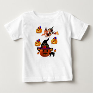Camiseta Para Bebê Capuz de Halloween para crianças pequenas