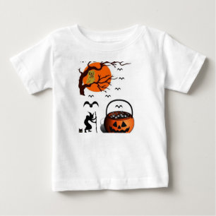 Camiseta Para Bebê Capuz de Halloween para crianças pequenas