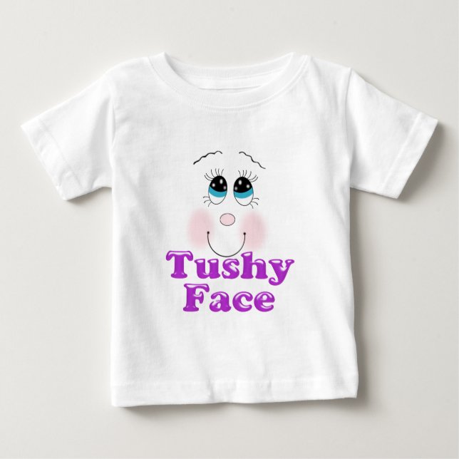 Camiseta Para Bebê cara de bunda (Frente)