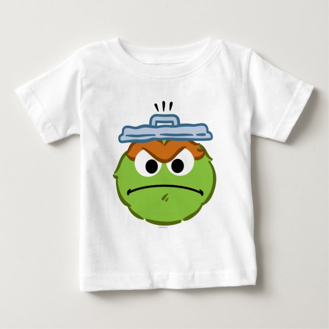 Camiseta Para Bebê Cara de Raiva do Oscar (Frente)