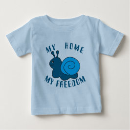 Camiseta Para Bebê Caracol