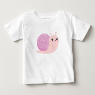 Camiseta Para Bebê Caracol