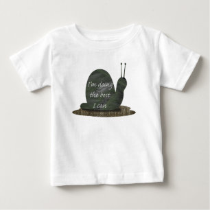 Camiseta Para Bebê Caracol estou fazendo o melhor que posso