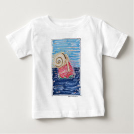 Camiseta Para Bebê Caracol na Morango