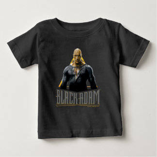 Camiseta Para Bebê Caractere e Nome de Adão Preto
