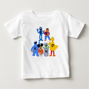 Camiseta Para Bebê Caracteres de Rua Sésamo Ser gentil - Linguagem