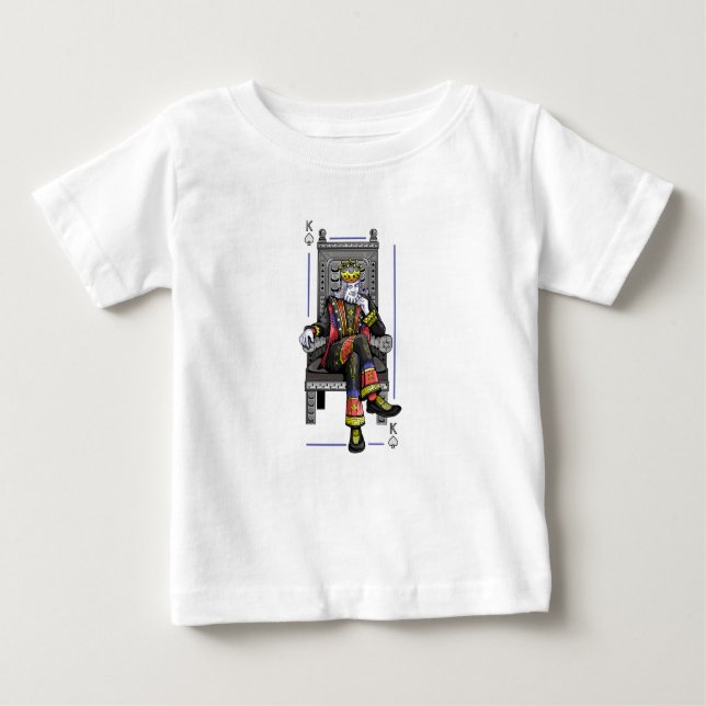 Camiseta Para Bebê Card King (Frente)