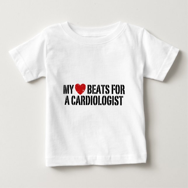 Camiseta Para Bebê Cardiologista (Frente)