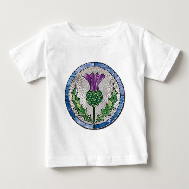 Camiseta Para Bebê Cardo de vidro (Frente)