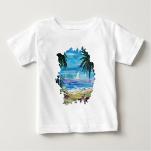 Camiseta Para Bebê Caribe Getaway