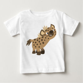 Camiseta Para Bebê Caricatura Curiosa Hyena Baby T-Shirt