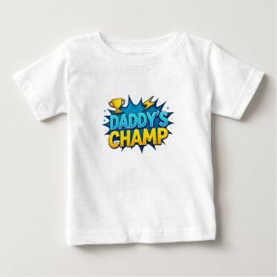 Camiseta Para Bebê Carimbo do pai Design de texto Bebê T-Shirt