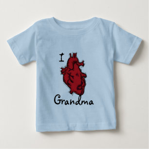 Camiseta Para Bebê Carinho vovó rastejante