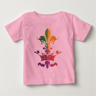 Camiseta Para Bebê Carnaval Fleur de Coroa
