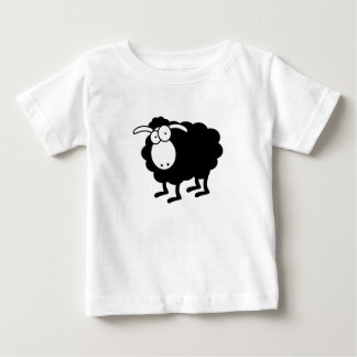Camiseta Para Bebê Carneiro preto