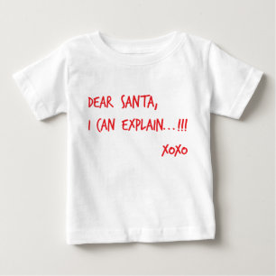 Camiseta Para Bebê Caro papai noel que eu posso explicar