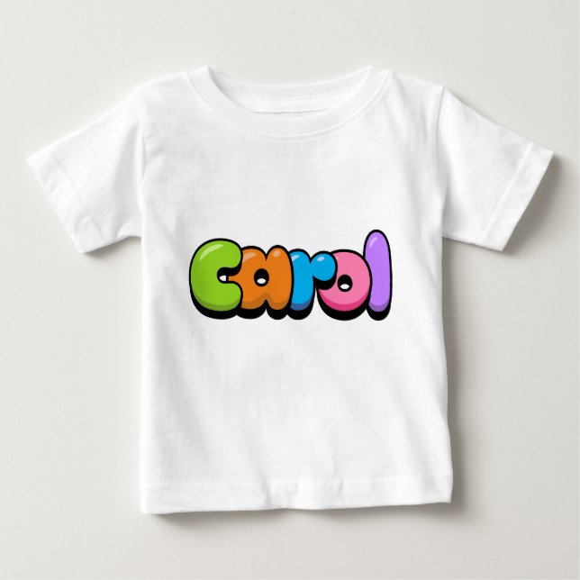 Camiseta Para Bebê Carol (Frente)