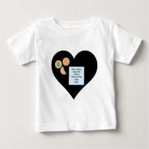 Camiseta Para Bebê Caros Papais noeis - Traga Brinquedos