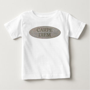Camiseta Para Bebê Carpe Diem Stone Baby T-shirt