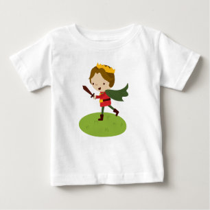 Camiseta Para Bebê Carregamento do príncipe Liam do conto de fadas