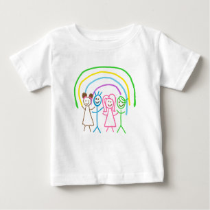 Camiseta Para Bebê Carregar Crianças de Desenho Transformando Trabalh