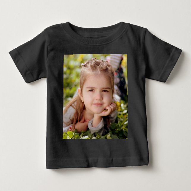 Camiseta Para Bebê Carregar foto (Frente)