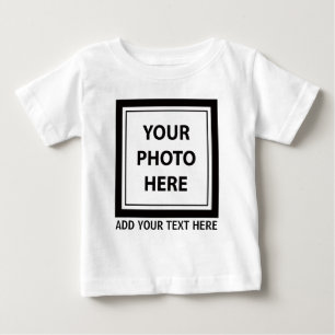 Camiseta Para Bebê Carregar Foto de Imagem e Adicionar Texto - Person