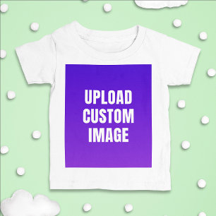 Camiseta Para Bebê Carregar imagem personalizada - Adicione a sua par