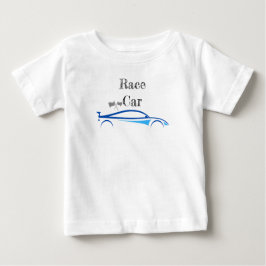 Camiseta Para Bebê Carrinho de Corrida Bebê Verão 