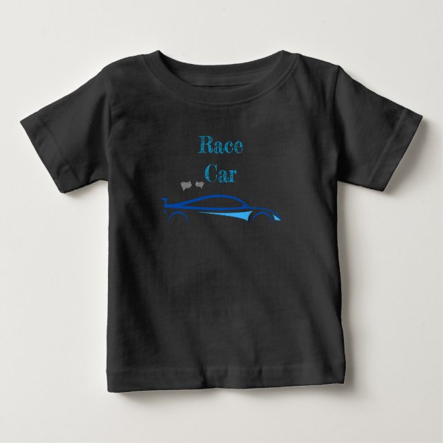 Camiseta Para Bebê Carrinho de Corrida Summer Baby   (Frente)