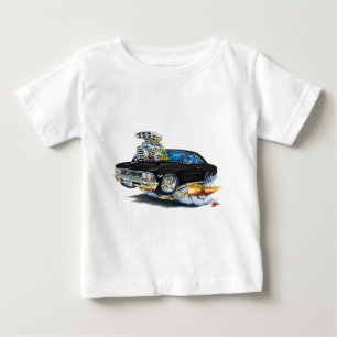 Camiseta Para Bebê Carro 1966 preto de Chevelle