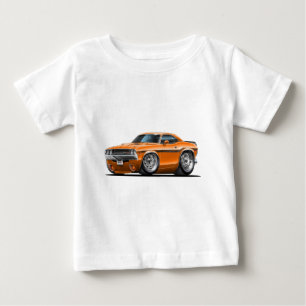 Camiseta Para Bebê Carro 1970-72 da laranja do desafiador