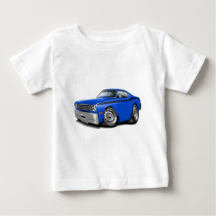 Camiseta Para Bebê Carro 1970-74 Azul-Preto do espanador