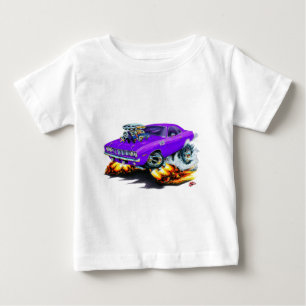 Camiseta Para Bebê Carro 1971-73 do roxo de Cuda