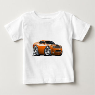 Camiseta Para Bebê Carro da laranja do desafiador de Dodge