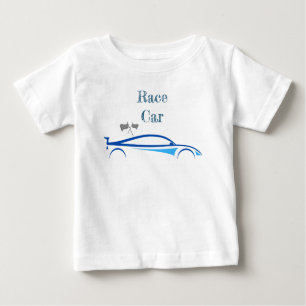 Camiseta Para Bebê Carro De Corrida Para Bebês De Verão