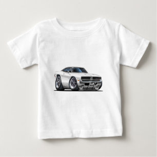Camiseta Para Bebê Carro do branco do carregador de Dodge