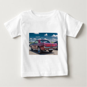 Camiseta Para Bebê Carro Esporte Mustang Red Musculoso Artes Metálica
