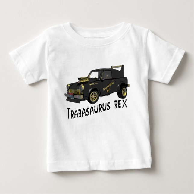 Camiseta Para Bebê Carro Trabant Alemão-Leste Personalizado (Frente)